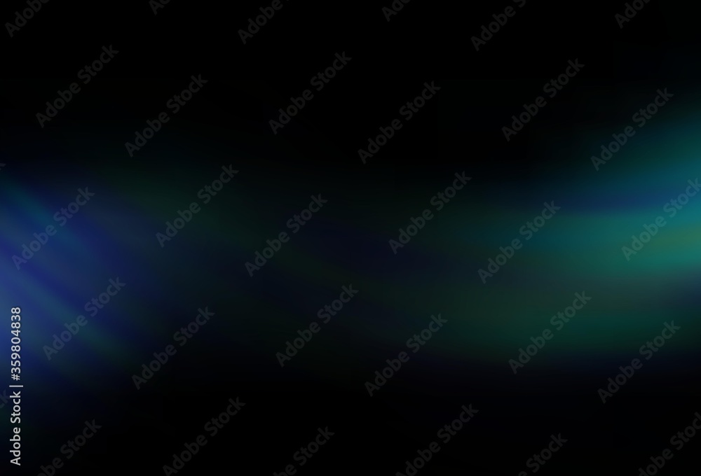 Dark BLUE vector background with wry lines. Colorful illustration in simple style with gradient. Template for cell phone screens.