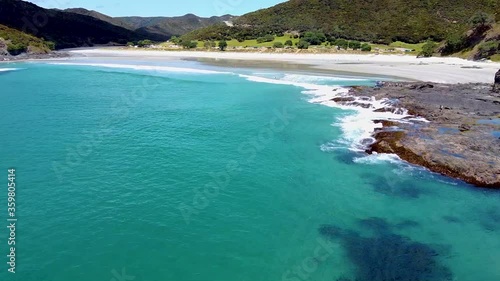 Spirit bay beside cape reinga, Droneshot