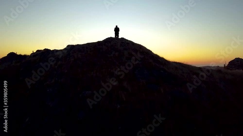 The Mata peak near Napier 1, Droneshot