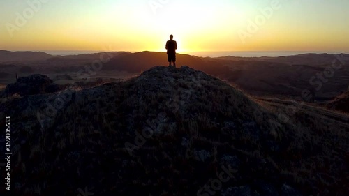 The Mata peak near Napier 5, Droneshot