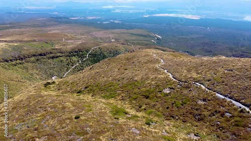 Tongariro crossing National park, Droneshot