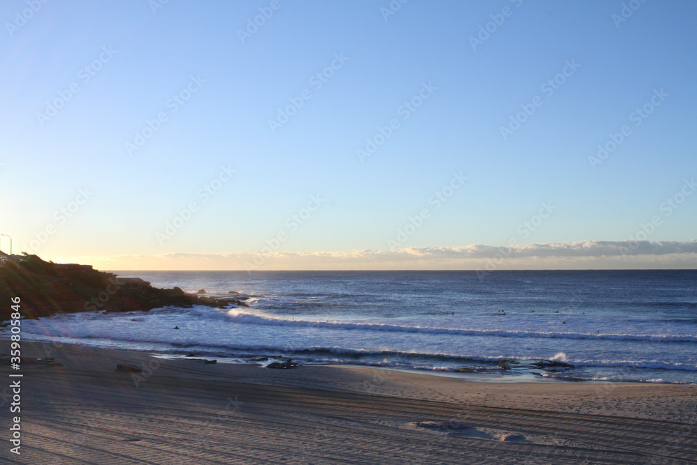 sunset on the beach