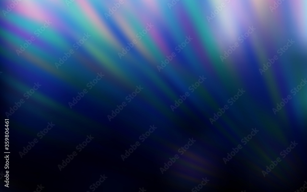 Dark BLUE vector background with straight lines. Blurred decorative design in simple style with lines. Best design for your ad, poster, banner.