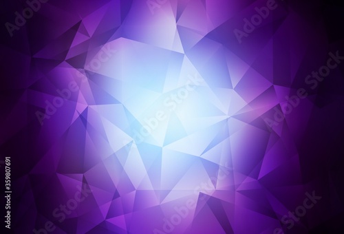 Dark Pink, Blue vector triangle mosaic texture. A completely new color illustration in a polygonal style. Template for cell phone's backgrounds.