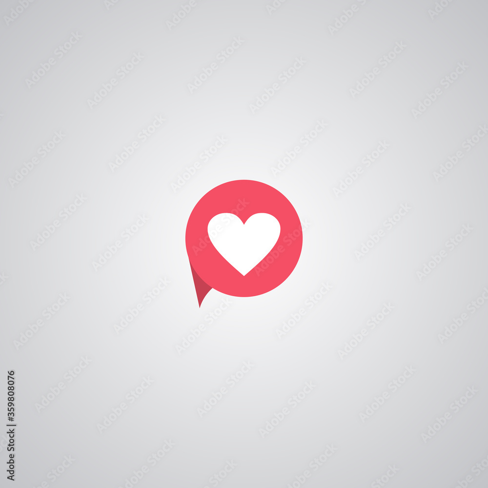 Illustration Vector Graphic of Love Chat. Perfect to use for Dating Application Illustration Vector Graphic of Love Chat. Perfect to use for Dating Application