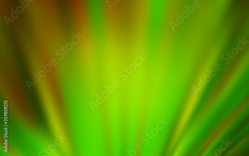 Light Green, Yellow vector background with stright stripes. Lines on blurred abstract background with gradient. Pattern for ads, posters, banners.
