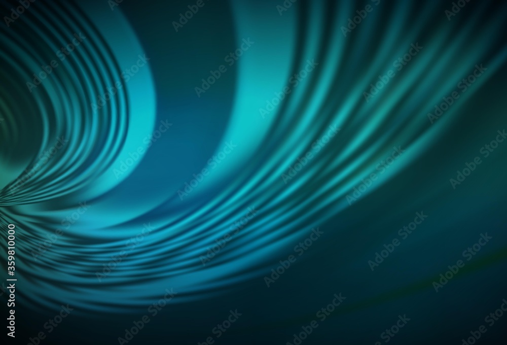 Fototapeta premium Dark BLUE vector layout with bent lines. Creative illustration in halftone style with gradient. Pattern for your business design.