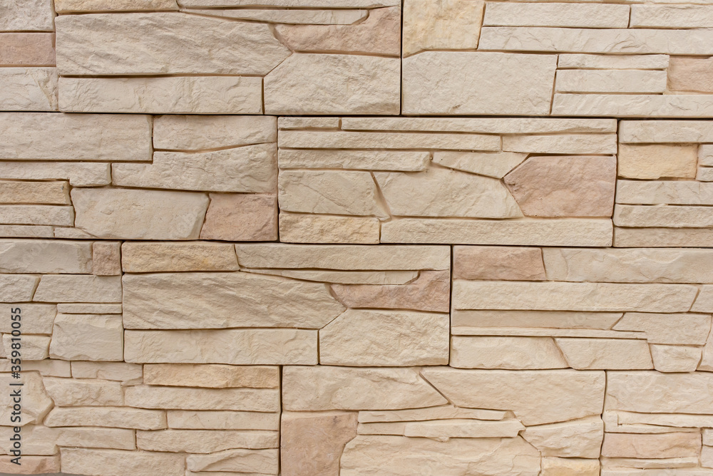 Obraz premium Sandy Artificial Stone Wall