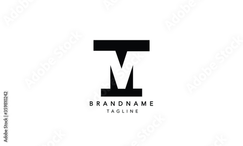 
Alphabet letters Initials Monogram logo TM, MT, T and M
 photo