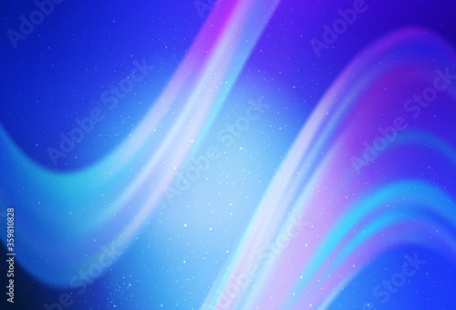 Light Pink, Blue vector pattern with night sky stars. Modern abstract illustration with Big Dipper stars. Pattern for futuristic ad, booklets.
