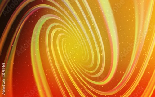 Light Orange vector background with galaxy stars. Shining colored illustration with bright astronomical stars. Pattern for futuristic ad, booklets.