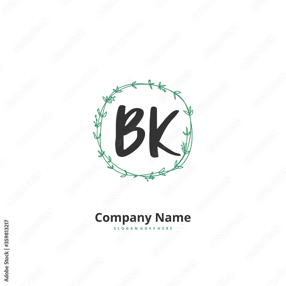 B K BK Initial handwriting and signature logo design with circle. Beautiful design handwritten logo for fashion, team, wedding, luxury logo. B K BK Initial handwriting and signature logo design with circle. Beautiful design handwritten logo for fashion, team, wedding, luxury logo.