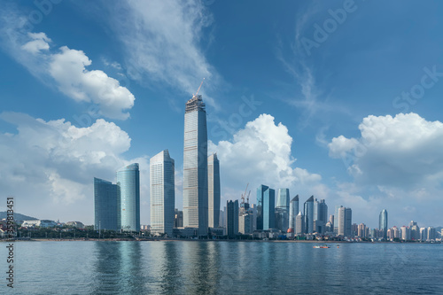 The skyline of modern urban architectural landscape in China..