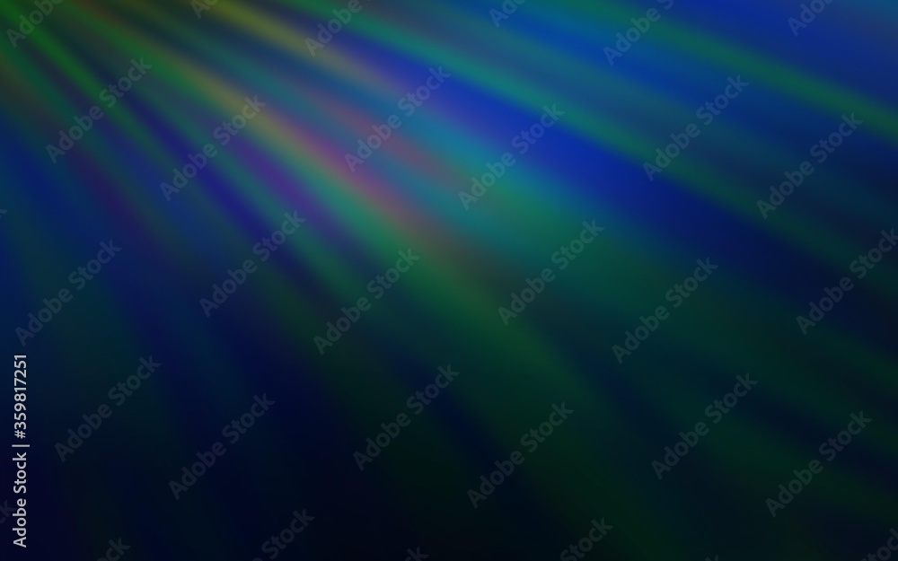 Fototapeta premium Dark BLUE vector pattern with sharp lines. Glitter abstract illustration with colorful sticks. Best design for your ad, poster, banner.