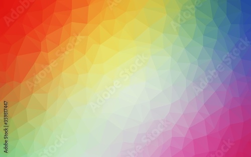 Wallpaper Mural Light Multicolor vector abstract polygonal template. Shining colorful illustration with triangles. Brand new style for your business design. Torontodigital.ca