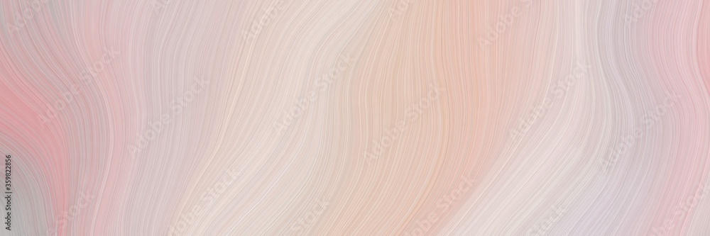 soft abstract artistic waves graphic with curvy background illustration with pastel gray, misty rose and rosy brown color