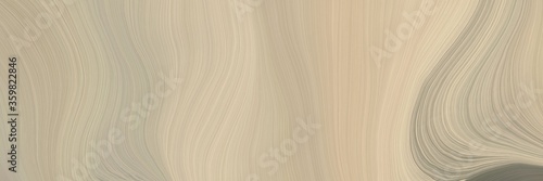 soft abstract artistic waves graphic with elegant curvy swirl waves background design with tan, old lavender and rosy brown color