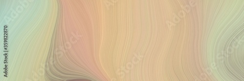 soft artistic art design graphic with modern soft swirl waves background design with tan, dark gray and pastel gray color