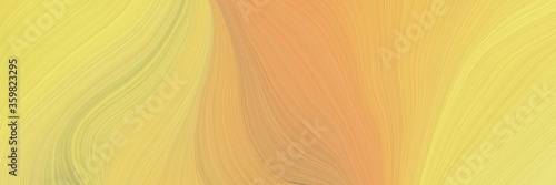 soft creative waves graphic with modern soft swirl waves background illustration with burly wood, sandy brown and peru color