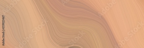 soft background graphic with modern soft curvy waves background design with tan, burly wood and pastel brown color