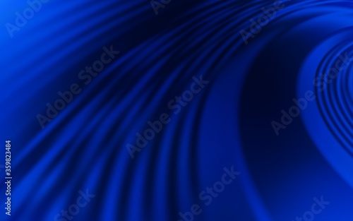 Dark BLUE vector background with curved lines. Creative illustration in halftone style with gradient. Abstract design for your web site.
