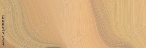 soft abstract art waves graphic with modern curvy waves background design with burly wood, rosy brown and dark khaki color