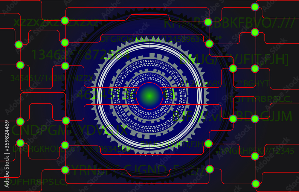 Obraz premium electronic circuit board