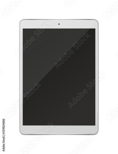 Tablet ps isolated on white background.