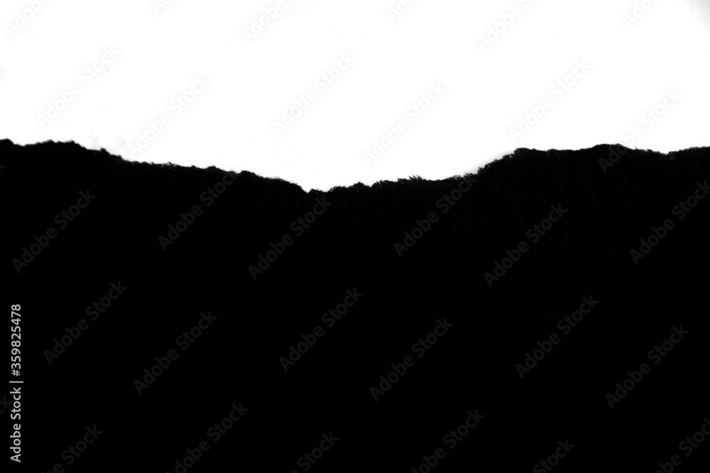 Obraz premium Black tear paper on the area for copying advertisements or text, images and designs.