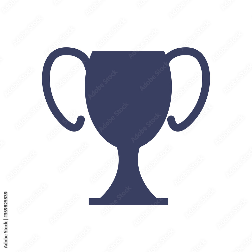 Isolated trophy silhouette style icon vector design Isolated trophy silhouette style icon vector design