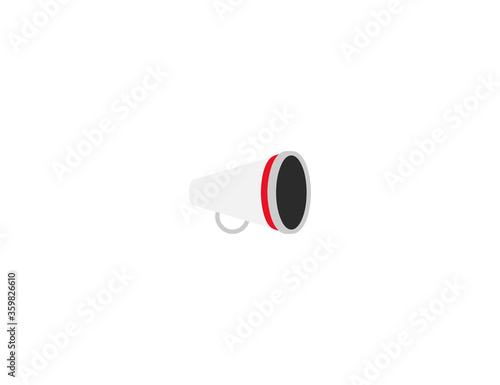 Megaphone vector flat icon. Isolated Loudspeaker emoji illustration symbol