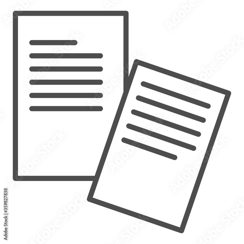 ベクター　書類のアイコン　イラスト