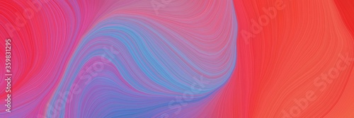 Wallpaper Mural colorful vibrant background graphic with elegant curvy swirl waves background design with mulberry , indian red and crimson color Torontodigital.ca