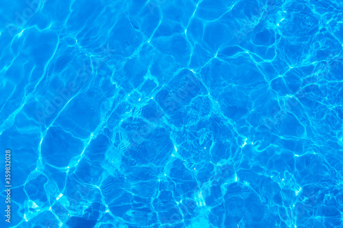 Blue water pool wave fresh cool vivid for summer season travel background