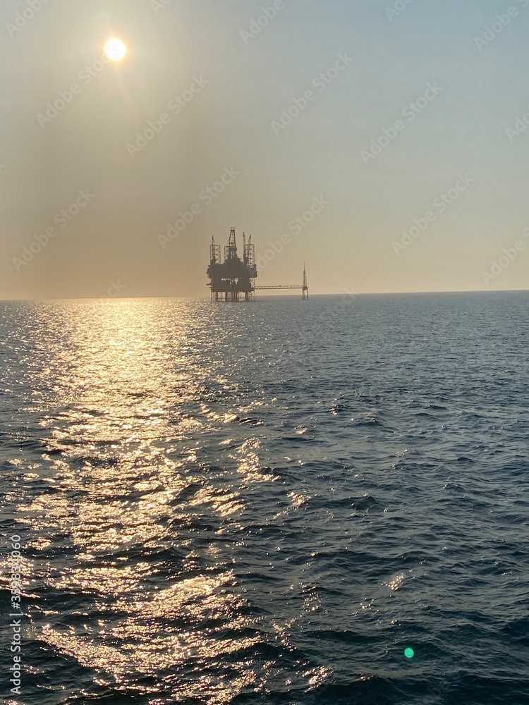 oil tanker in the sea