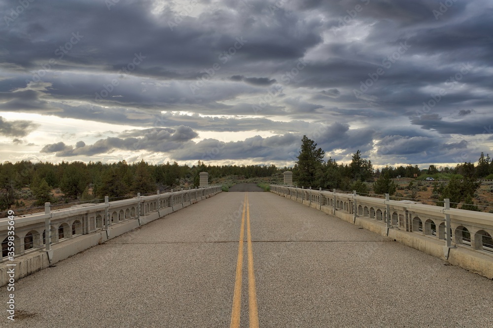 Road over Crooked River