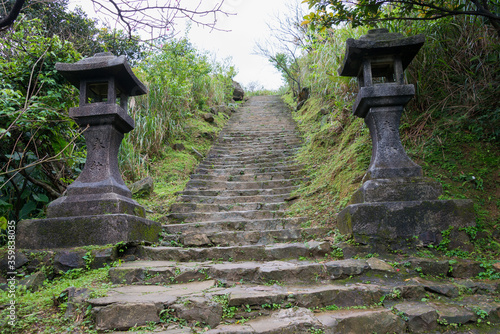 Jinguashi Shinto Shrine Ruins in Jinguashi, Ruifang, New Taipei City, Taiwan. photo