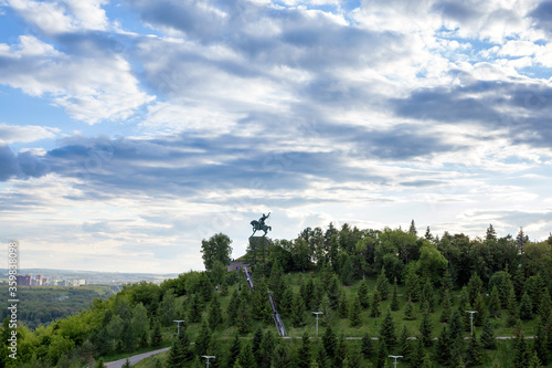 Symbol of Bashkiria, Monument to Salavat Yulayev, Ufa, Bashkortostan, Russia.