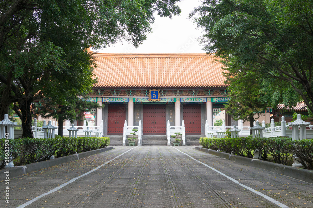 Taichung Confucian Temple in Taichung, Taiwan. The temple was built in 1976.