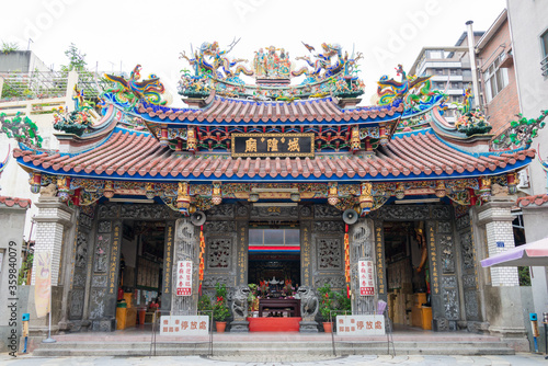 Chenghuang Temple in Taichung  Taiwan. The temple was originally built in 1889.