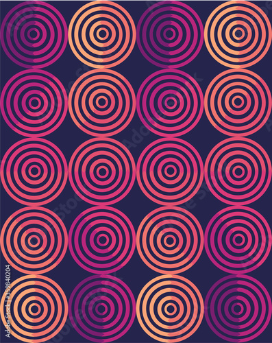 Seamless repeating pattern of cricles