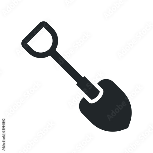 Digging shovel icon