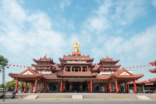 Xinying Taizi Temple in Yanshuei District, Tainan, Taiwan. Temple was originally built in 1688, New Temple built in 1992.