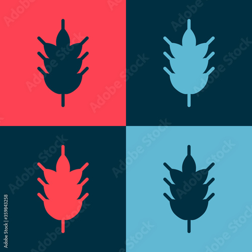 Pop art Hop icon isolated on color background. Vector Illustration.