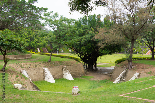 Eternal Golden Castle (Erkunshen Battery) in Tainan, Taiwan. was completed in 1876 to protect against the Japanese. photo