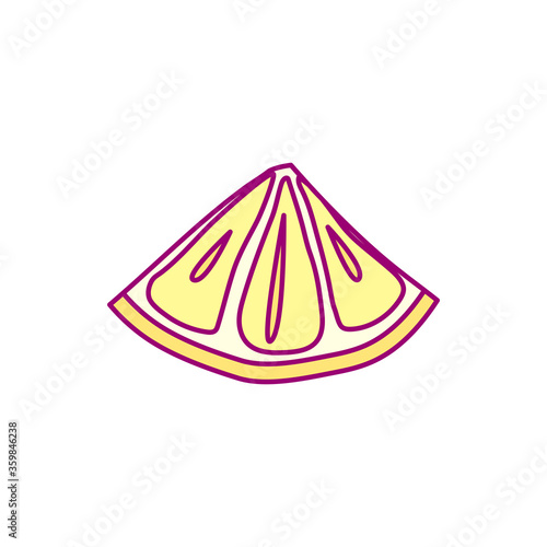 vector cute drawn fruit clip art citrus