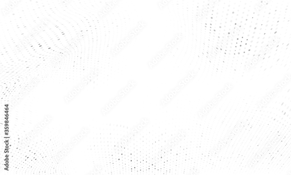 Naklejka premium Abstract grey background poster with dynamic waves. technology network Vector illustration.