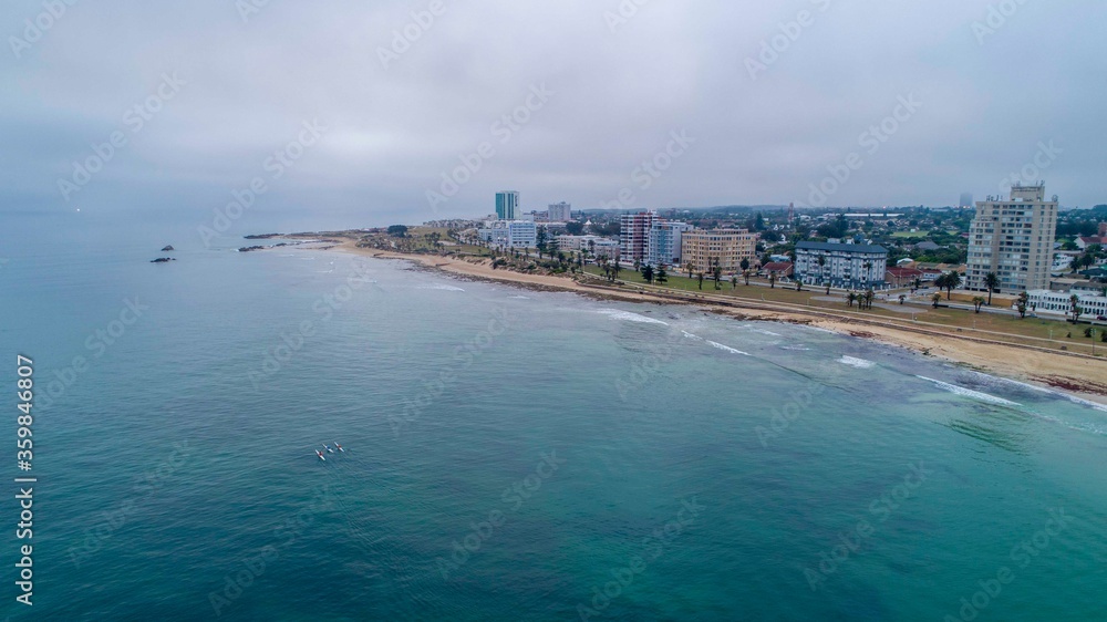 Summerstrand in Port Elizabeth, South Africa, from the air.