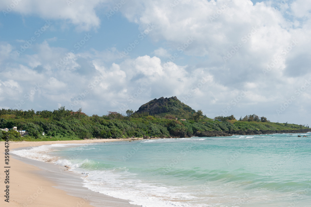 Kenting Beach at Kenting National Park. a famous tourist spot in Hengchun Township, Pingtung County, Taiwan. Kenting Beach at Kenting National Park. a famous tourist spot in Hengchun Township, Pingtung County, Taiwan.