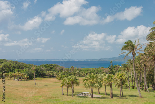 Beautiful scenic view from Eluanbi Park in Hengchun Township, Pingtung County, Taiwan. photo